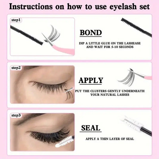 رموش تركيب cluster lashes AURA Beauty