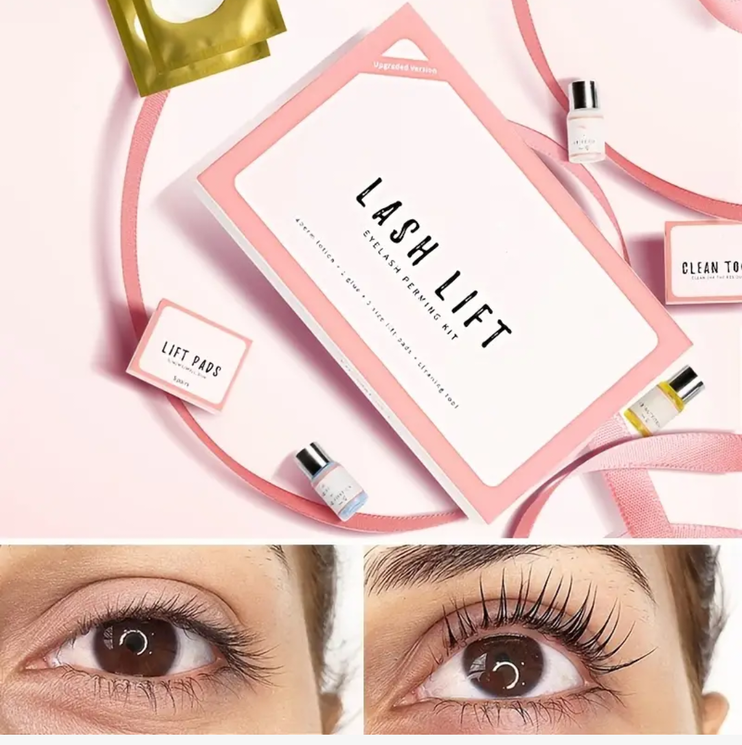 ✨ طقم رفع الرموش المنزلي – جمال طبيعي بدون صالون 💕